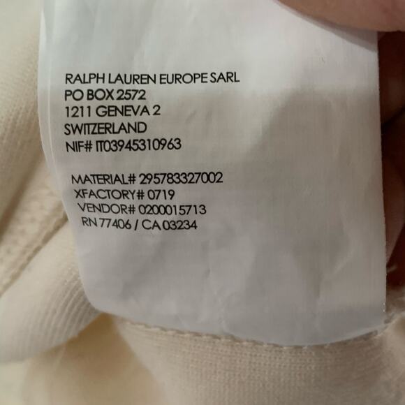 Club Monaco L Womens Fuzzy Fleece Cream Hoodie Sweatshirt - Picture 8 of 9